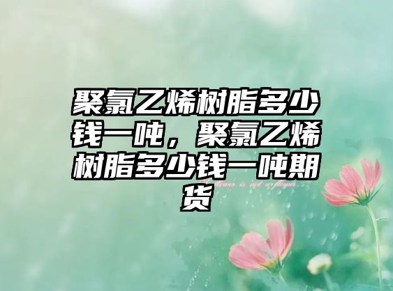 聚氯乙烯樹脂多少錢一噸，聚氯乙烯樹脂多少錢一噸期貨