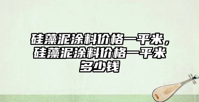 硅藻泥涂料價(jià)格一平米，硅藻泥涂料價(jià)格一平米多少錢(qián)