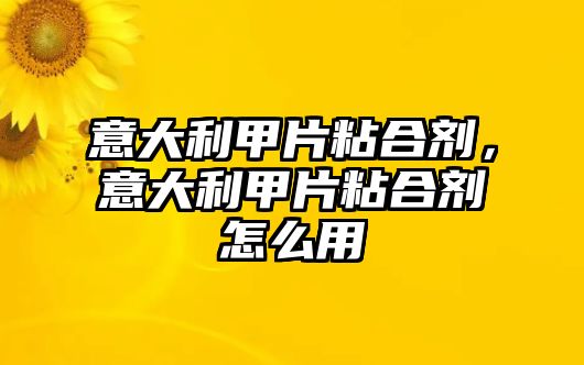 意大利甲片粘合劑，意大利甲片粘合劑怎么用