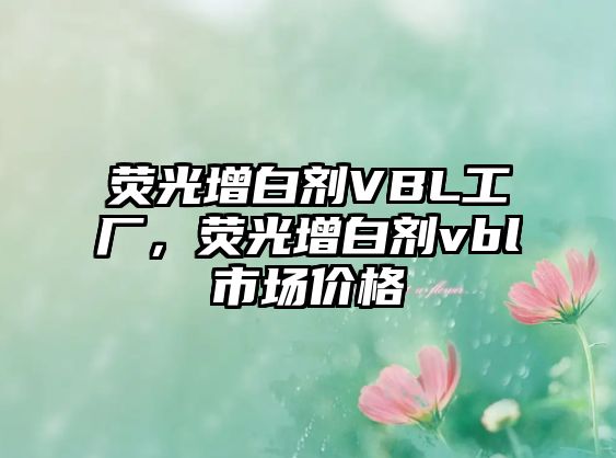 熒光增白劑VBL工廠，熒光增白劑vbl市場價格