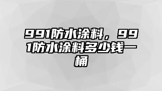 991防水涂料，991防水涂料多少錢(qián)一桶