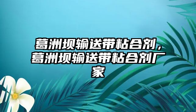 葛洲壩輸送帶粘合劑，葛洲壩輸送帶粘合劑廠(chǎng)家