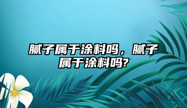 膩子屬于涂料嗎，膩子屬于涂料嗎?