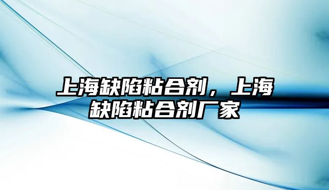 上海缺陷粘合劑，上海缺陷粘合劑廠(chǎng)家