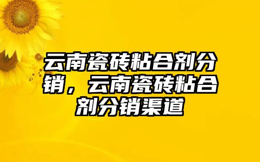 云南瓷磚粘合劑分銷(xiāo)，云南瓷磚粘合劑分銷(xiāo)渠道