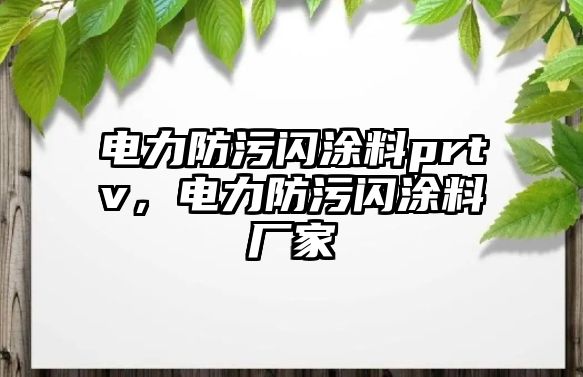 電力防污閃涂料prtv，電力防污閃涂料廠(chǎng)家