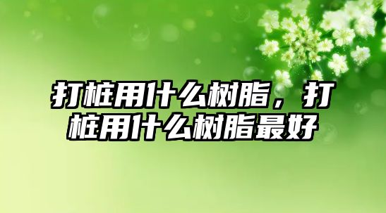 打樁用什么樹(shù)脂，打樁用什么樹(shù)脂最好